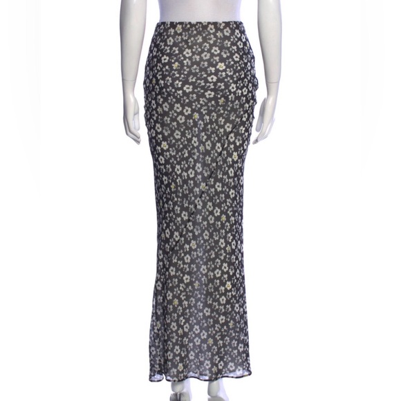 Maison Margiela Silk Floral Maxi Skirt - Picture 3 of 7